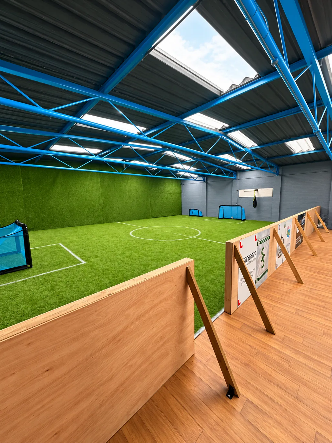Indoor football and activity space at Ickle Skills Stadium in Poulton-le-Fylde